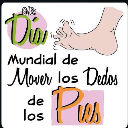 Día mundial de mover los dedos de los pies