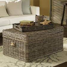 Wicker coffee table with storage. Sand Stable Rory Wicker Trunk Reviews Wayfair