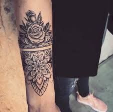 Mandala Flower Armband Tattoos Body Art Tattoos Tattoos For Guys