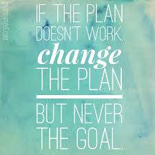 Motivation Quote If The Plan Doesn T Work Change The Plan But Never The Goal Gnomeangel Com Daily Inspiration Quotes Planner Quotes Work Quotes