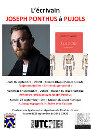 Op zoek naar artikelen van joseph ponthus? Loisirs Rencontre Dedicace Avec Joseph Ponthus A Pujols Vendredi 27 Septembre 2019