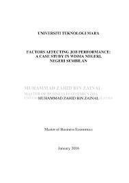 Laman twitter rasmi unit perancang ekonomi. Pdf Factors Affecting Job Performance A Case Study In Wisma Negeri Negeri Sembilan Muhammad Zahid Bin Zainal Academia Edu