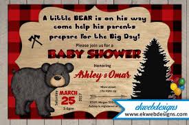 The quote on the chalkboard gives us a hint that baby j might come home to an enchanted forest animals baby nursery. Forest Animals Baby Shower Invitations Lumberjack Baby Shower Invitation Bear Baby Shower Invitations