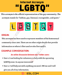 The march toward lgbtq equality and. Lgbtq Meaning What Does This Popular Acronym Mean And Stand For 7esl