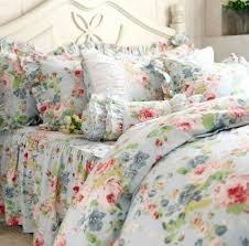 Bedroom furniture beds bedroom sets headboards bed frames dressers & chests nightstands armoires & wardrobes mattresses kids beds. Fadfay Home Textile Vintage Blue Floral Bedding Set Romantic French Country Style Bedding Set 4 Floral Bedding Sets Girls Comforter Sets French Country Bedding
