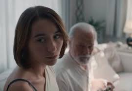 Minimalist vampire movie with a twist: 'MY HEART CAN ONLY BEAT WHEN YOU  TELL IT TO” .