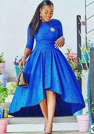 Blue African Print Dress High Low Dress African Clothing African Dress For Women African Fabric Dres African Maxi Dresses African Attire African Party Dresses