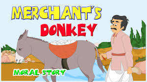 At a great celebration in honor of king lion, the monkey was asked to dance for the company. Merchant S Donkey Story In English Moral Bedtime Stories For Kids In English English Stories Youtube