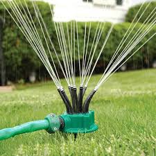 A lawn sprinkler is a garden tool used to water the lawn, as well as plants and shrubs in the vicinity. Garden Lawn Sprinkler System 360 Rotating Adjustable Sprinkler Head Garden Sprinkler Irrigation System Walmart Canada