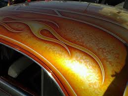 Lace Roof Candy Paint With Flames Custom Motorcycle Paint Jobs Custom Cars Paint Air Brush Painting