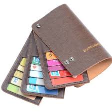 Amazon Com Teemzone Men Women Genuine Leather Name Credit Business Member Card Case Holder Cof Leather Gifts Leather Accessories Leather Business Card Wallet