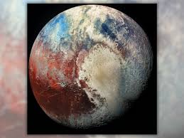 colorful picture of Pluto
