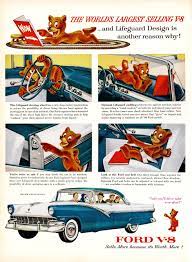 The New Four Door Victoria 1956 The World S Largest Selling V 8 Car Advertising Automobile Advertising Ford