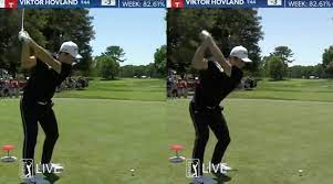 How would you describe viktor hovland's golf swing using a couplet of two rhyming lines? Viktor Hovland Shows Off Eye Catching Two Step Backswing In First Pro Event