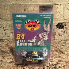 He was racing around a makeshift track at the age of 6 and graduated to sprint cars at 13. Jeff Gordon No 24 Dupont Looney Tunes 2001 Monte Carlo 1 64 Die Cast Car Looney Tunes Jeff Gordon Gordon