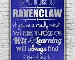 Harry Potter Typography Quote Ravenclaw According To The Sorting Hat Harry Potter Typography Ravenclaw Harry Potter Ravenclaw