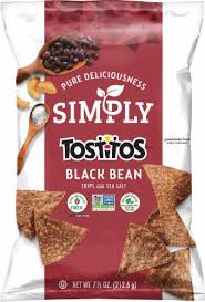 Tostitos cantina thin & crispy tortilla chips. Tostitos Simply Black Bean Tortilla Chips 7 5 Oz Baker S