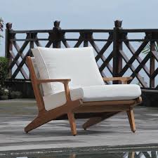 George Oliver Berube Teak Patio Chair With Cushions Wayfair In 2020 Patio Chairs Wood Patio Chairs Teak Patio Furniture