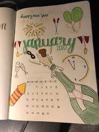 January Bullet Journal Cover Page In 2020 January Bullet Journal December Bullet Journal Bullet Journal Cover Page
