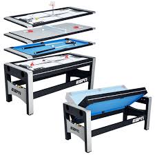 Espn 72 4 In 1 Swivel Combo Game Table Accessories Included Walmart Com Multi Game Table Table Games Bar Games