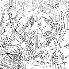 Most coloring pages are attacked with brightest pencils that can be found in colorist's collection. Dragon Age Adult Coloring Book Profile Dark Horse Comics