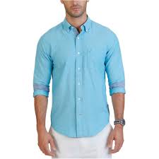 Nautica Mens Classic Oxford Button Up Shirt