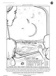 Color an outline of nasa's lunar reconnaissance orbiter spacecraft as it orbits the moon. Trappist 1e Coloring Page Exoplanet Exploration Planets Beyond Our Solar System