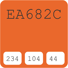 Burnt orange palettes with color ideas for decoration your house, wedding, hair or even nails. Behr Electric Orange 220b 7 Ea682c Hex Color Code Rgb And Paints