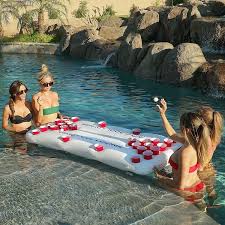 32 Things To Reward Yourself With After Getting Through Finals Cool Pool Floats Floating Beer Pong Table Pool Floats