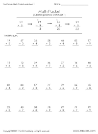 Second Grade Math Packet Math Worksheets Math Packets Kindergarten Math Worksheets