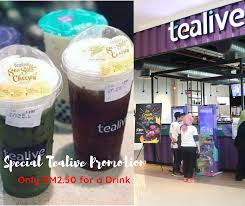 One utama coffee bobalicious lot sk 101, one utama, no.1, lebuh bandar utama, bdr utama damansara, 47800 pj, selangor. How Bout A Rm2 50 For Regular Tealive Drinks Original Is Rm6 50 Details Are Inside Everydayonsales Com News