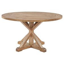 The base is very decorative, and very beautiful. Sierra Round Farmhouse Pedestal Base Wood Dining Table Inspire Q Target