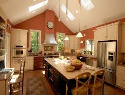 But, it isn't necessary for a vaulted ceiling to be so. Kitchen Vaulted Ceiling Lighting Ideas Swasstech