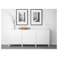 Besta Storage Combination With Doors Lappviken White Ikea In 2020 Ikea High Gloss White Adjustable Shelving