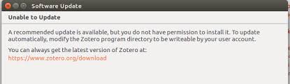 16 04 Failed To Update Zotero After Changing Permission With Chmod 707 Ask Ubuntu