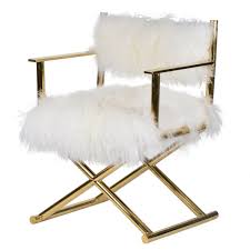 Mongolian Fur Director S Chair Gold Directors Chair Old Chairs Chair