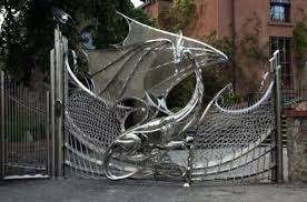Gartentor Drachen Gartentor Architektur Schmiedearbeiten