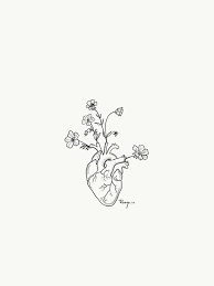 Blumiges Herz Blumiges Blumiges Herz Zeichnen Tips And Information On Flower And Plant Care To Enjoy Flowers F In 2020 Line Art Drawings Drawings Heart Drawing