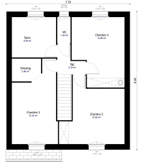 Plan De Maison A 4 Chambres Une Selection Pour S Inspirer Avec Images Plan Maison Plan Maison Etage Maison Etage