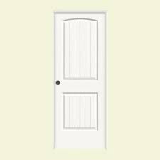 Jeld Wen 30 In X 80 In Santa Fe White Painted Right Hand Smooth Molded Composite Mdf Single Prehung Interior Door Thdjw137500637 Prehung Interior Doors Doors Interior Slab Door