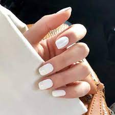 Square acrylic nails, rounded acrylic nails, short coffin nails designs. Amazon Com Jeweky Short Fake Nails White Press On Nail Square Full Cover Glossy Artificial False Nails For Women And Girls 24pcs Beauty