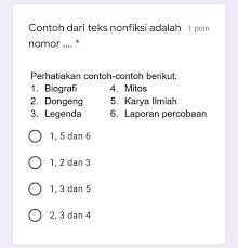 Contoh Teks Nonfiksi Adalah Nomor Tolong Bantu Dijawab Yahh Brainly Co Id