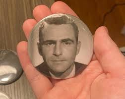 Twilight Zone Enamel Pin: Classic TV Show Title Screen