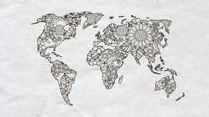 Download Mandala Svg World Map Svg World Svg Travel Svg Mandala Etsy In 2021 Mandala Art World Map Tattoos Mandala Drawing