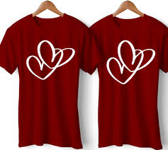 Choose from contactless same day delivery, drive up and more. Love Symbol Printed Couple Maroon T Shirt Printe5