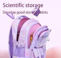Amazon.com: 4Pcs Sequin Girls Purple Backpack - Kawaii ...