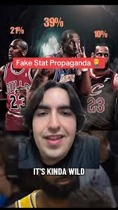 Fake Stat Propaganda is WILD!!!, #lebronjames #kobebryant #michaeljordan  #basketball #greenscreen