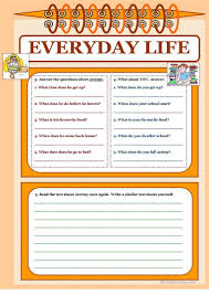 Let S Read And Write About 1 Everyday Life Worksheet Free Esl Printable Worksheets Made By Teachers Reading Writing Freewriting Writing