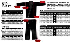 Atama Gi Size Chart Atama Size Chart Bjj Informer