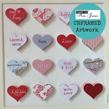 40e Bruiloft Verjaardag Geschenk Voor Ouders Aangepaste Familie Cadeau Ruby Bruiloft Verjaardag Geschenk Ingelijste Papier Hart Kunst Ingelijste 40 Jarig Huwelijk Papieren Harten Hart Kunst